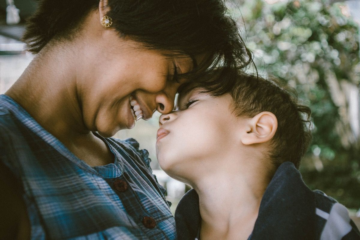 Image of woman nose to nose with child for a compounding pharmacy site in Dayton, Ohio.